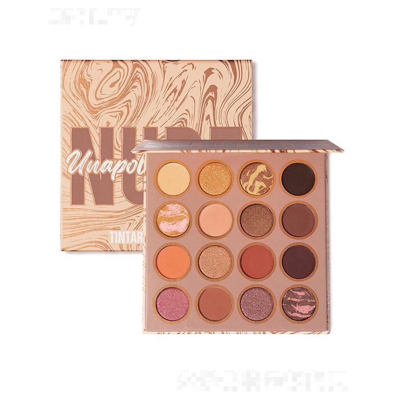 TINTARK眼影盤  歐美彩妝   土豆泥大地色啞光裸色16色