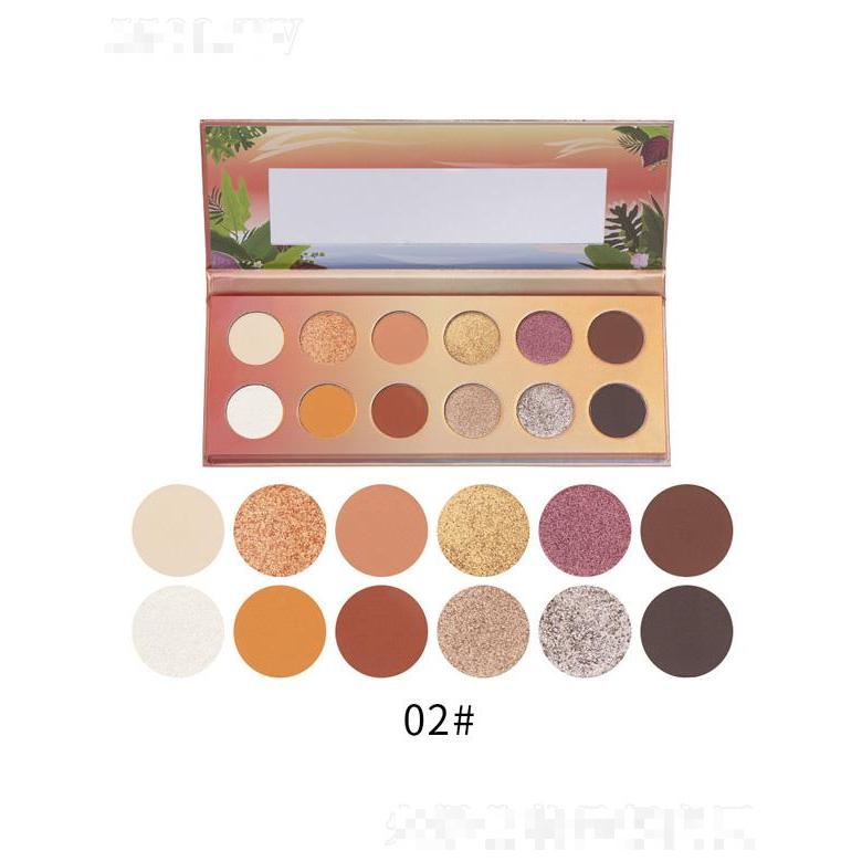 romantic beauty火鳥12色珠光眼影盤-02