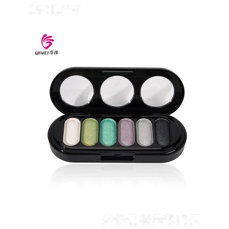 汕頭市奇?zhèn)?  美諾珠光亮片閃粉六色眼影   防水防汗