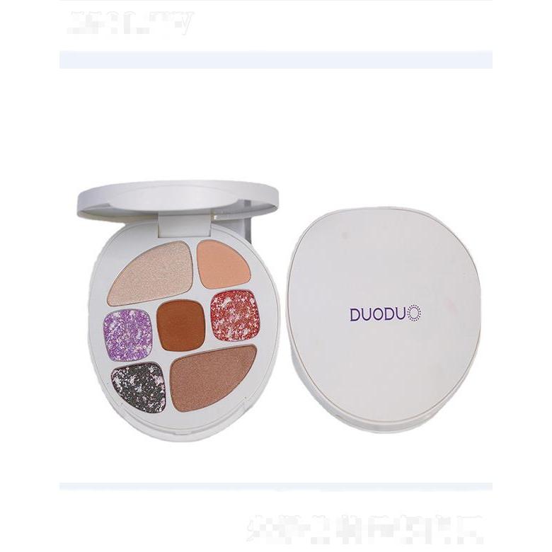 多多眼影   奶咖大地色   高光珠光啞光  日常百搭  7色眼影盤