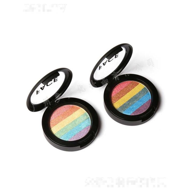 多多六色彩虹眼影   腮紅啞光珠光   亮光閃粉