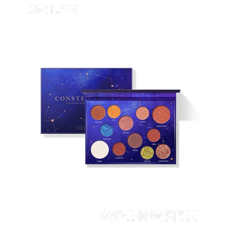 菲鹿兒眼影  12星座  亮片閃粉珠光啞光  12色眼影盤