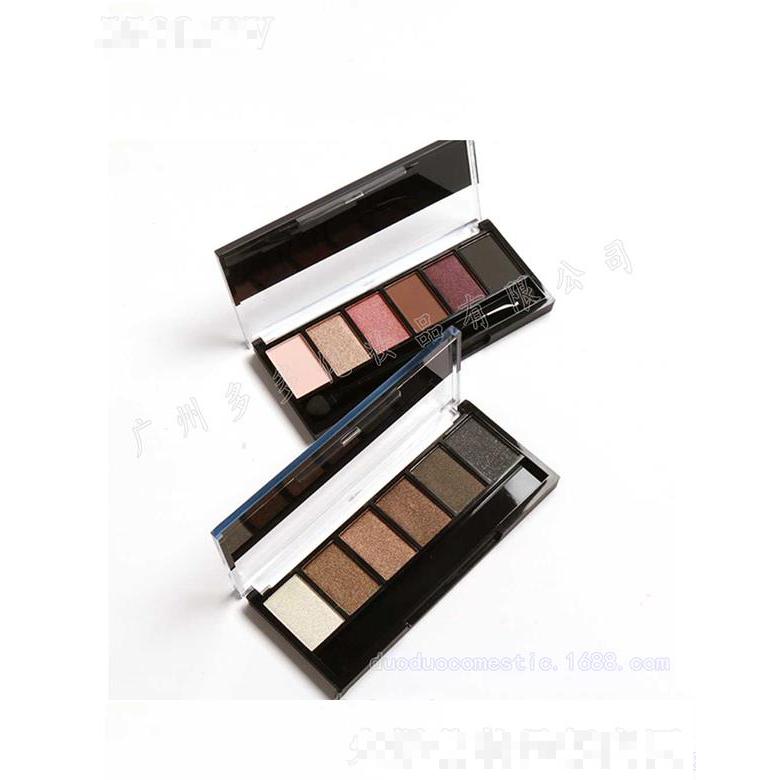 多多6色眼盤   大地色   珠光啞光亮片閃粉   防水眼影盤