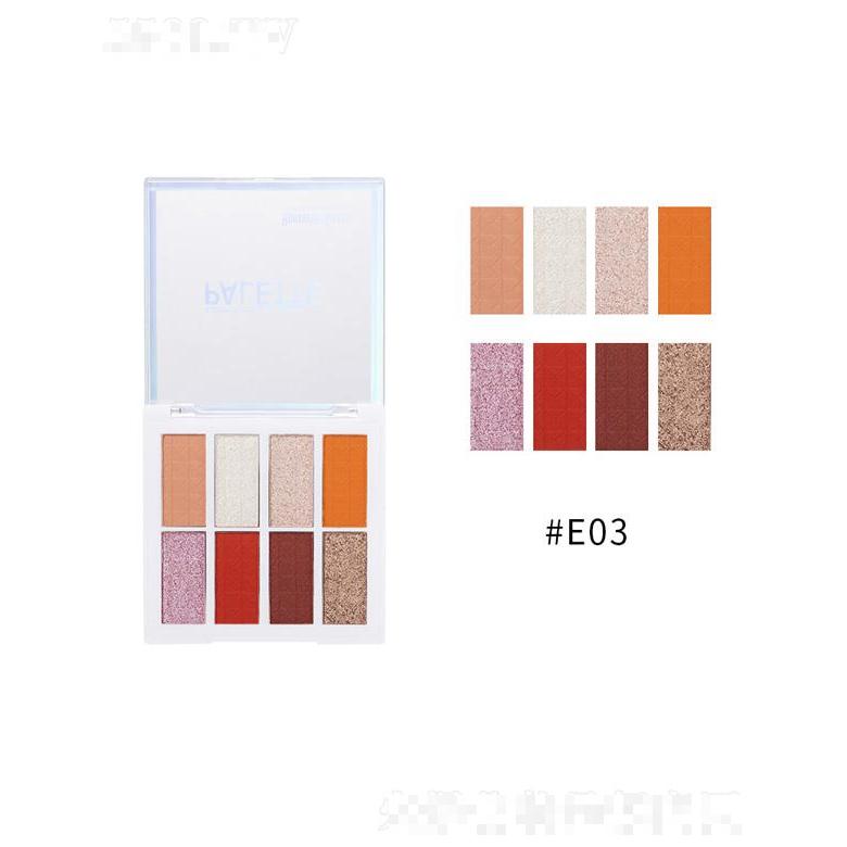 romantic beauty時尚8色珠光眼影盤-E03