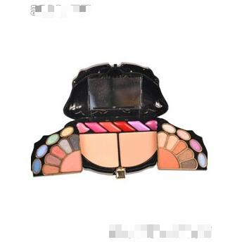 美時眼影+腮紅+粉餅+唇彩多功能彩妝盤