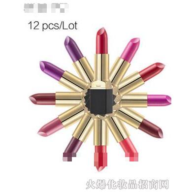 花面貍美妝彩妝高品質(zhì)黑金啞光口紅唇彩組合