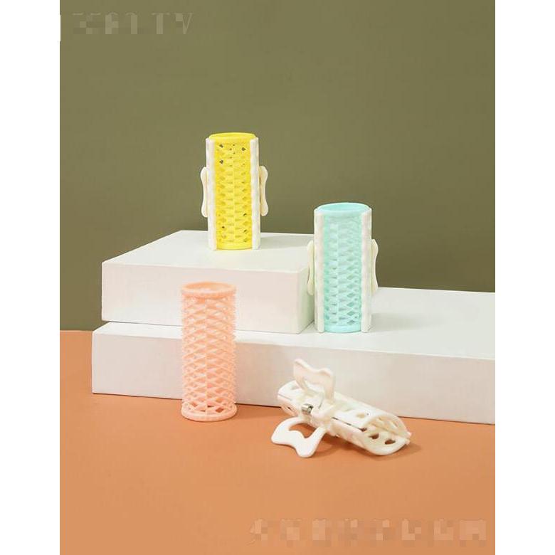 斯露比 愛心鏤空卷發(fā)筒3個(gè)裝 ABS波浪發(fā)根蓬松定型卷發(fā)器