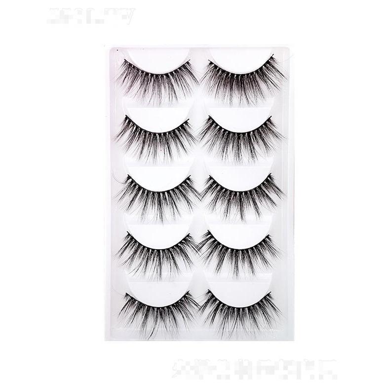 納斯達(dá)克3d仿真眼睫毛   自然濃密卷翹    假睫毛5對(duì)裝