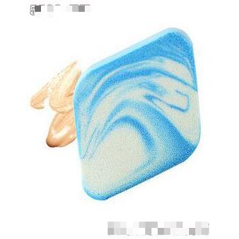 三迪雙面皮菱形化妝粉撲