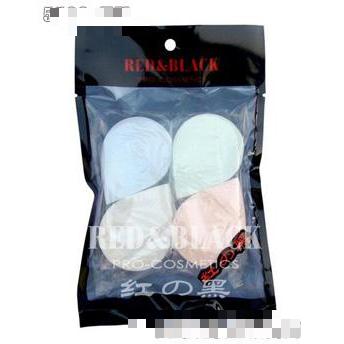 紅與黑化妝粉撲