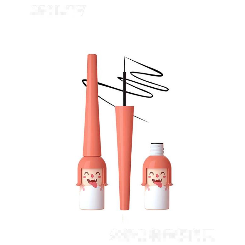 啟迪酷颯怪獸小兵眼線液   黑色白色卡通風格防水眼線筆