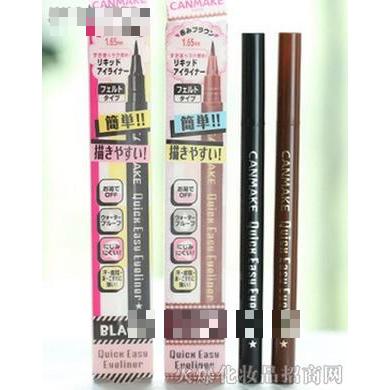 CANMAKE井田速干極黑防水眼線液筆