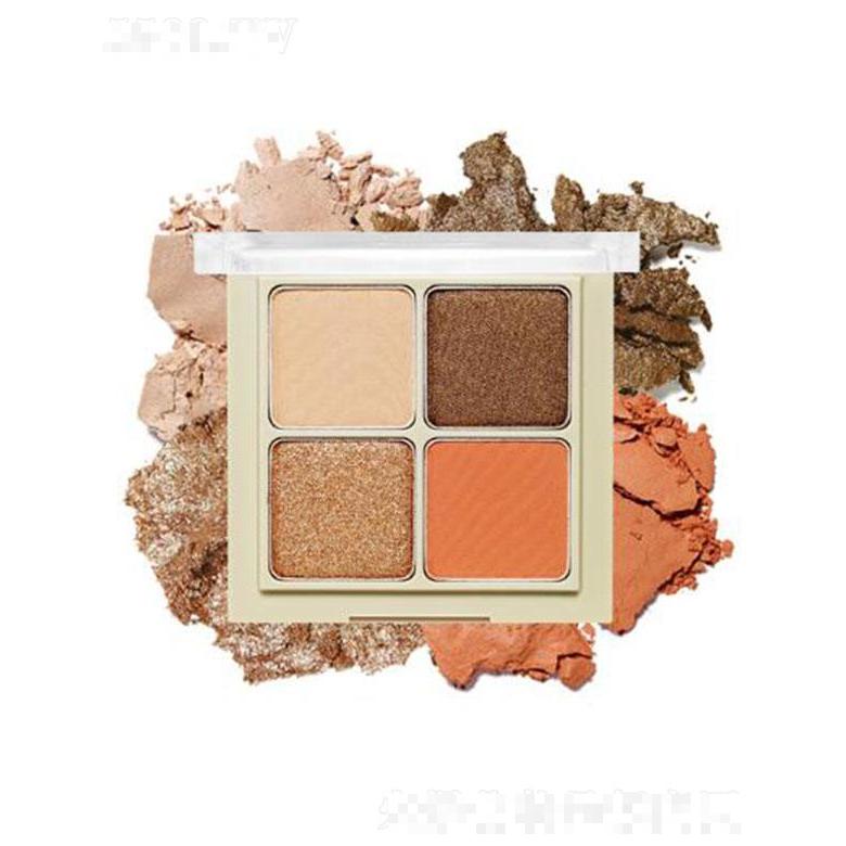 伊蒂之屋戀戀裸妝四色眼影 #2盛宴暖橘 8g綻放優(yōu)雅深邃眼妝