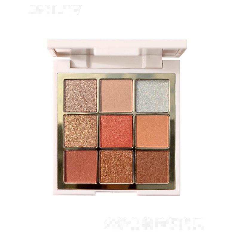 廣州博萱雅  博萱雅九色眼影盤   大地色不飛粉