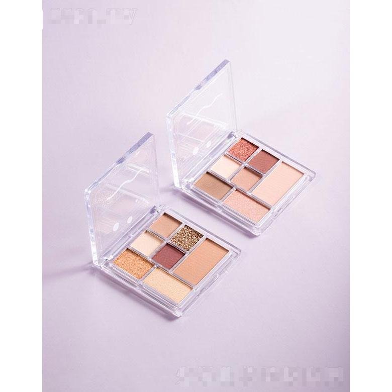 廣州博萱雅    博萱雅7色七巧板玩趣眼影盤  灰粉色