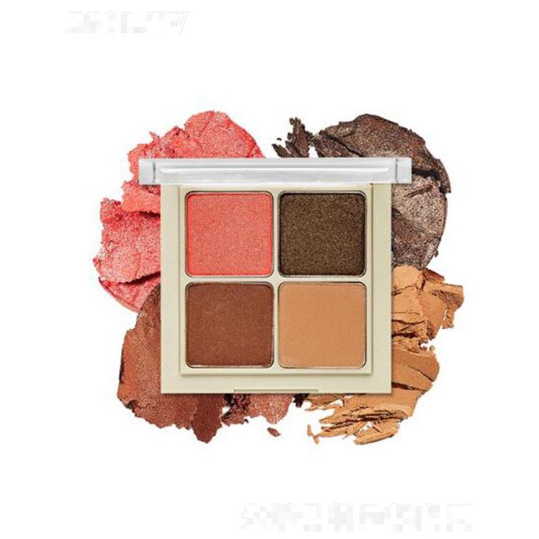 伊蒂之屋戀戀裸妝四色眼影 #6綻放珊瑚 8g 越混合越迷人
