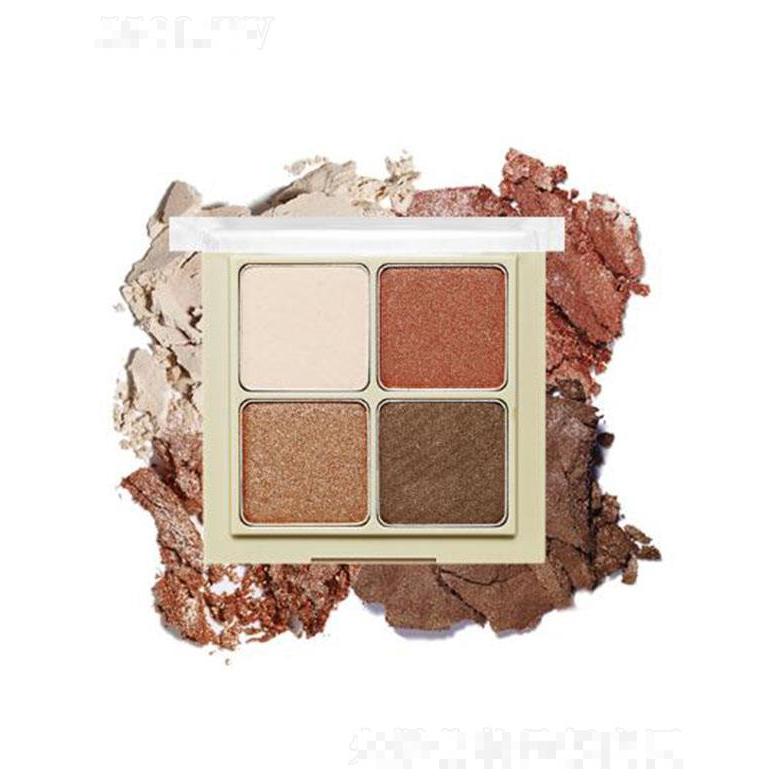 伊蒂之屋戀戀裸妝四色眼影 #4煙熏茶棕 8g無需苦惱色彩搭配