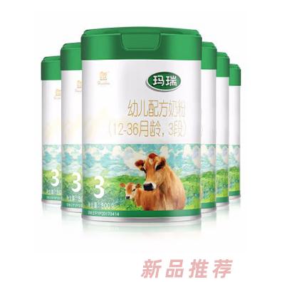 輝山瑪瑞嬰兒奶粉3段（12-36月齡）幼兒配方生牛乳高乳鐵蛋白800g 娟姍奶源 瑪瑞3段*6罐