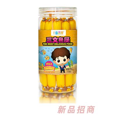 童品堂三文魚腸蝦腸玉米魚腸鱈魚腸多種口味兒童小零食225g裝