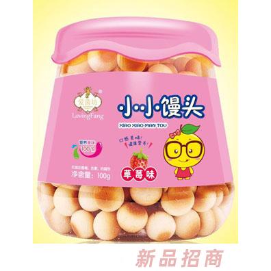 愛(ài)茵坊草莓味蛋黃味核桃味小小饅頭小蛋酥兒童小零食代理