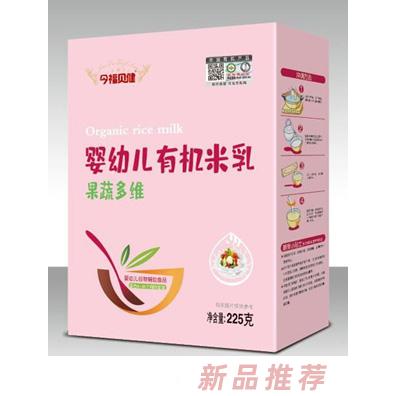 今福貝健果蔬多維五谷雜糧益生元嬰幼兒有機(jī)米乳盒裝