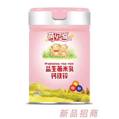 萌貝滋益生菌米乳-益生元-果蔬多維-鈣鐵鋅-純香原味400g