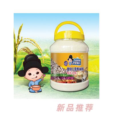 才星狀元果蔬多維核桃蓮子鐵鋅鈣益生元AD鈣花生護暢玉米多維嬰幼兒營養(yǎng)米粉透明桶裝900g