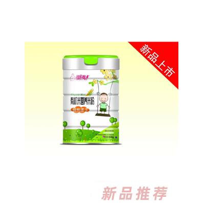 倍樂媽咪核桃蓮子鐵鋅鈣益生元嬰幼兒有機米營養(yǎng)米粉聽裝458g