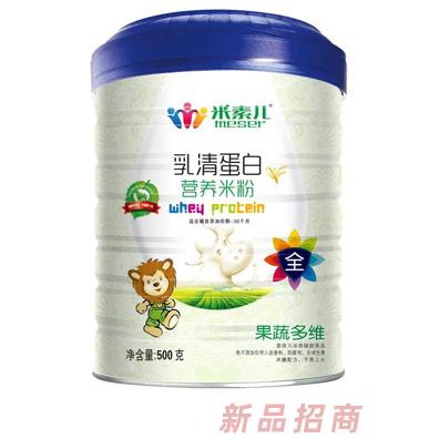 米素兒果蔬多維核桃紅棗雙歧因子鐵鋅鈣益生元護腸乳清蛋白營養(yǎng)米粉