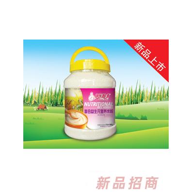倍樂媽咪復(fù)合益生元果蔬多維核桃蓮子鐵鋅鈣營(yíng)養(yǎng)米粉900g桶裝