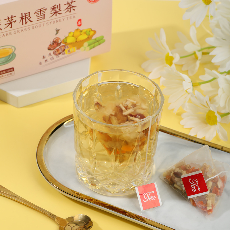竹蔗茅根雪梨茶 免煮竹蔗雪梨茶包三角茶包廣式糖水OEM代加工