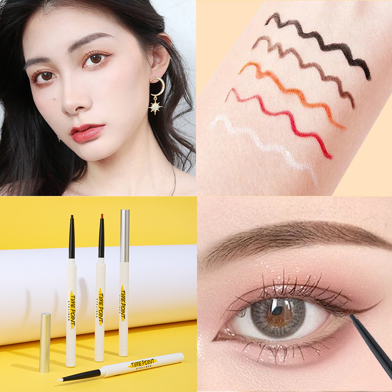 多色極細(xì)眼線膠筆臥蠶二合一防水防汗持久不暈染彩妝批發(fā)初學(xué)者OEM代加工