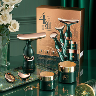 KDK四維按摩儀緊致抗皺提拉精華霜淡化細紋眼周肌膚眼霜護膚套盒oem代加工