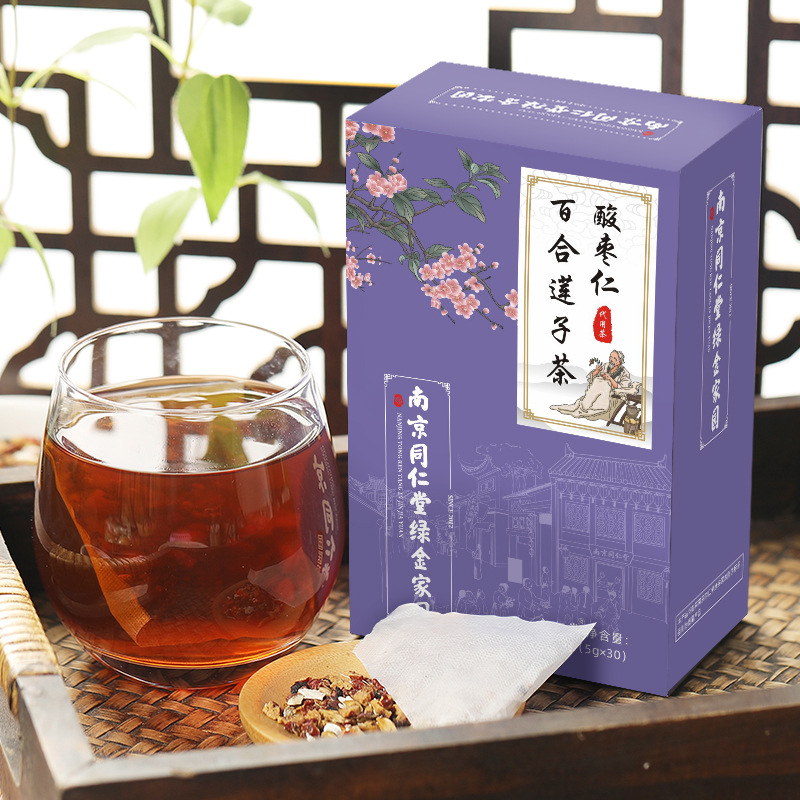 南京同仁堂綠金家園 酸棗仁百合蓮子茶 OEM代加工