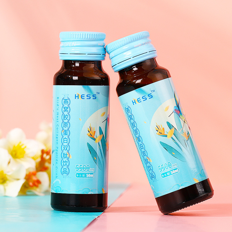 燕窩膠原蛋白雙肽飲品玻尿酸美白飲氨基丁酸酵素飲品oem代加工