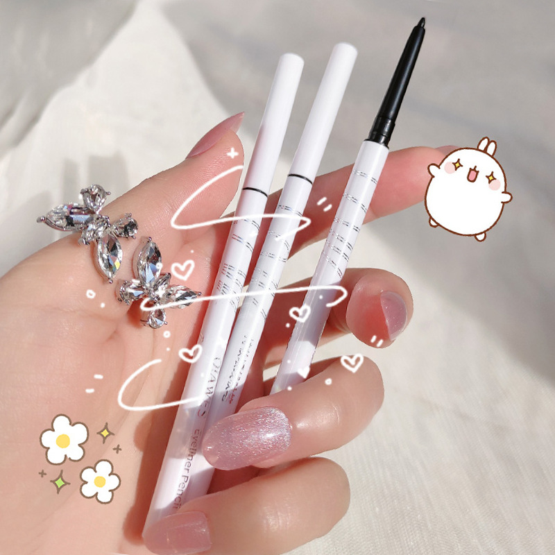 QIAWES眼線膠筆防水不暈染眼線膏正品極細(xì)臥蠶筆眼妝棕色眼線膠筆OEM代加工