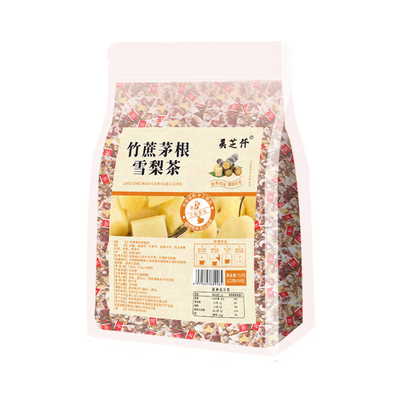 600克竹蔗茅根雪梨茶oem代加工