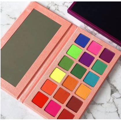 18色新款粉色眼影珠光啞光眼影大地色眼影OEM代加工