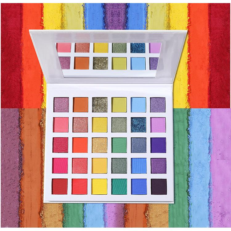 30色眼影盤 啞光珠光偏光顯色持久防水OEM代加工