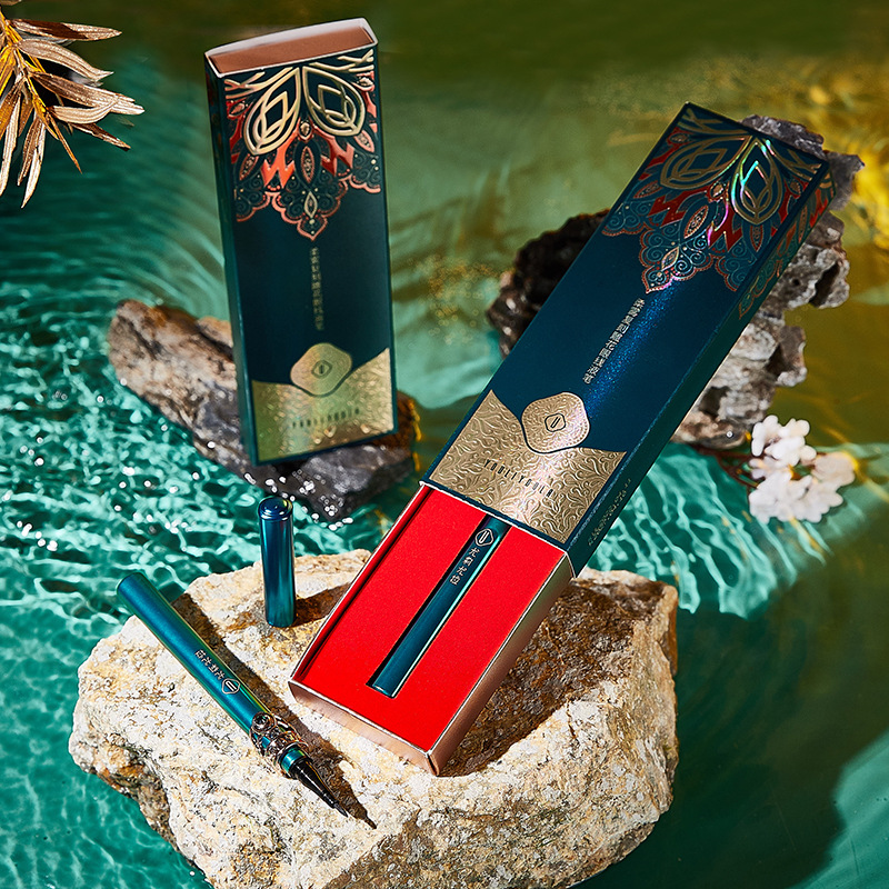 雕花眼線液筆防水防汗不易暈染初學(xué)者平價眼線筆oem代加工