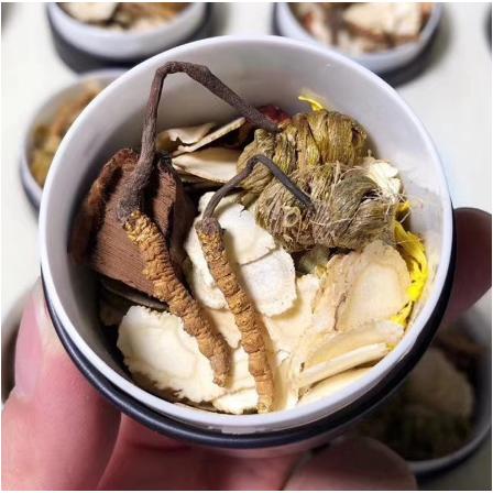 蟲草茶藍(lán)色小罐裝OEM貼牌代工