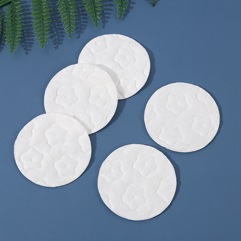 加厚棉花圓片全棉壓花化妝卸妝棉片干濕兩用厚款OEM代加工