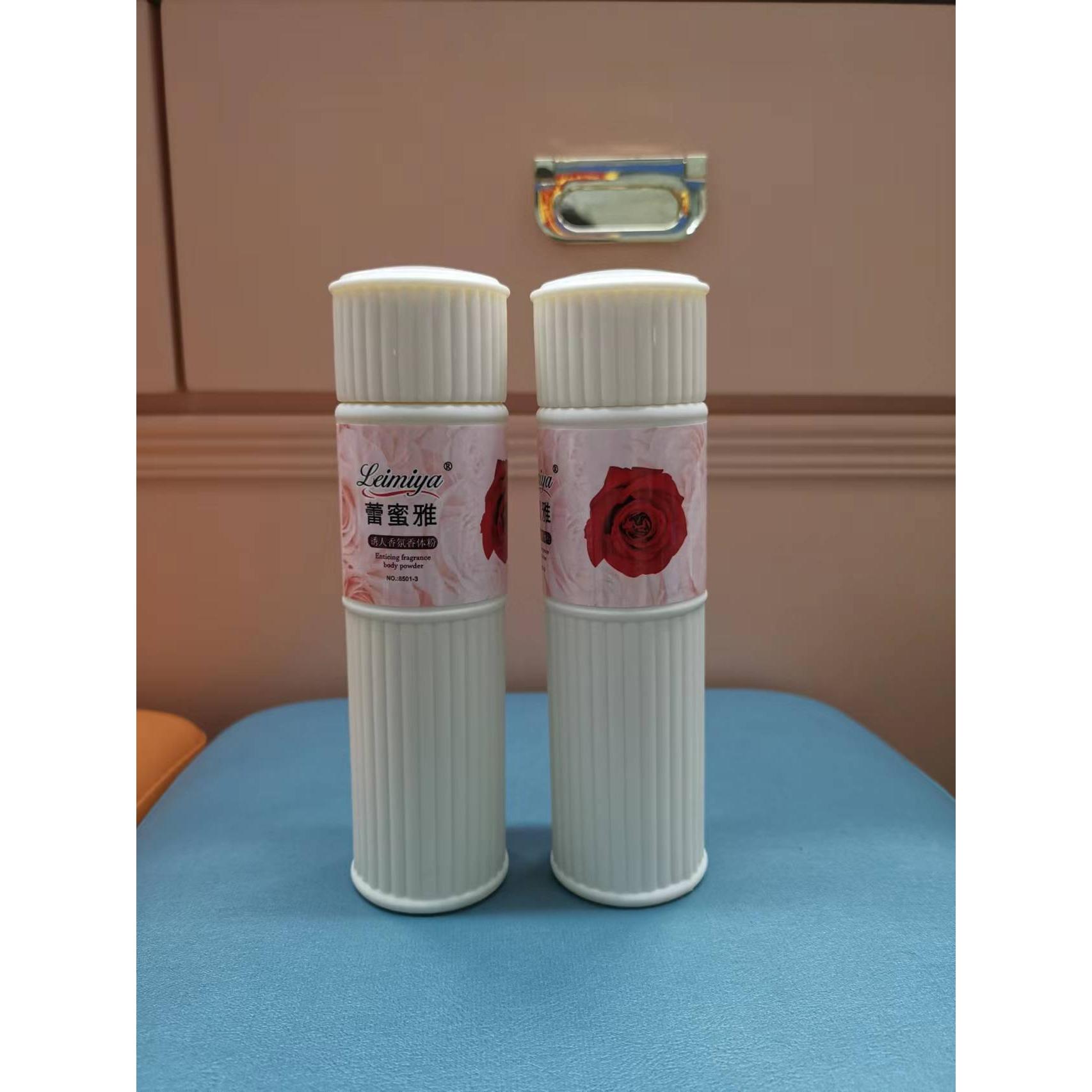 玫瑰花爽身粉圓瓶 中文150g 保持肌膚干爽女士香氛香體粉廠家批發(fā)OEM代加工