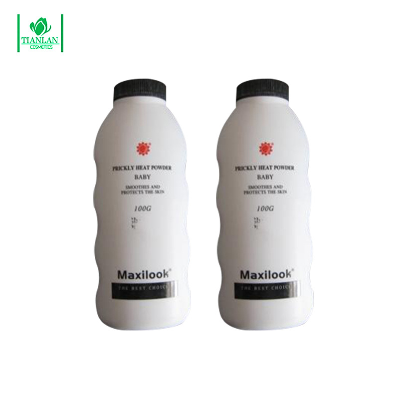 供應(yīng)100g塑料瓶裝出口爽身粉baby powderOEM代加工