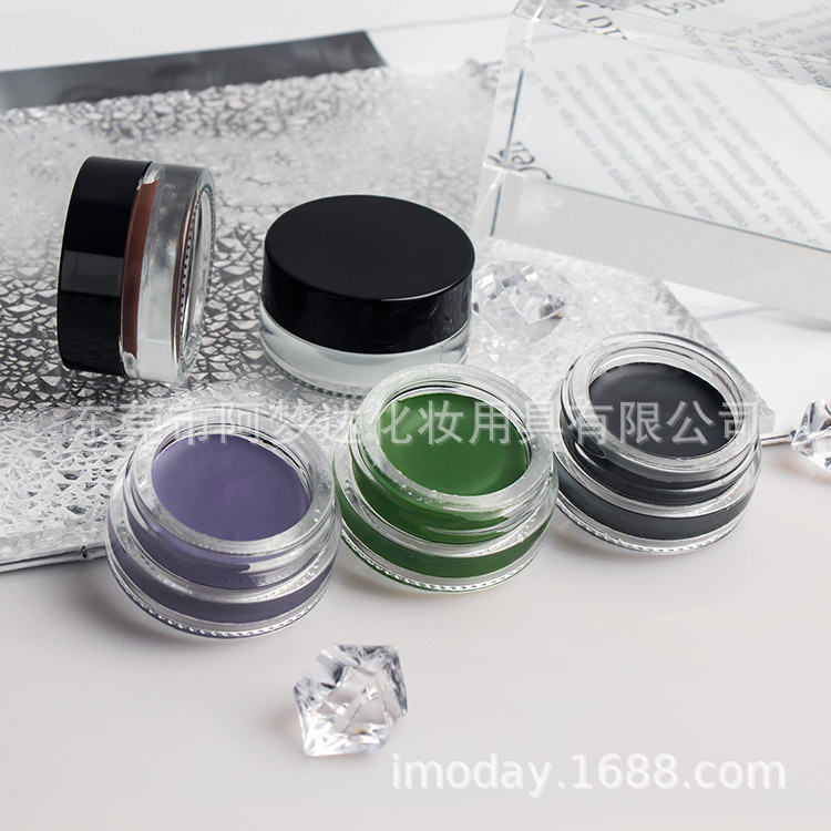 彩色眼線膏防水防汗不暈染持久Gel Eyeliner無logo眼線膏筆OEM代加工