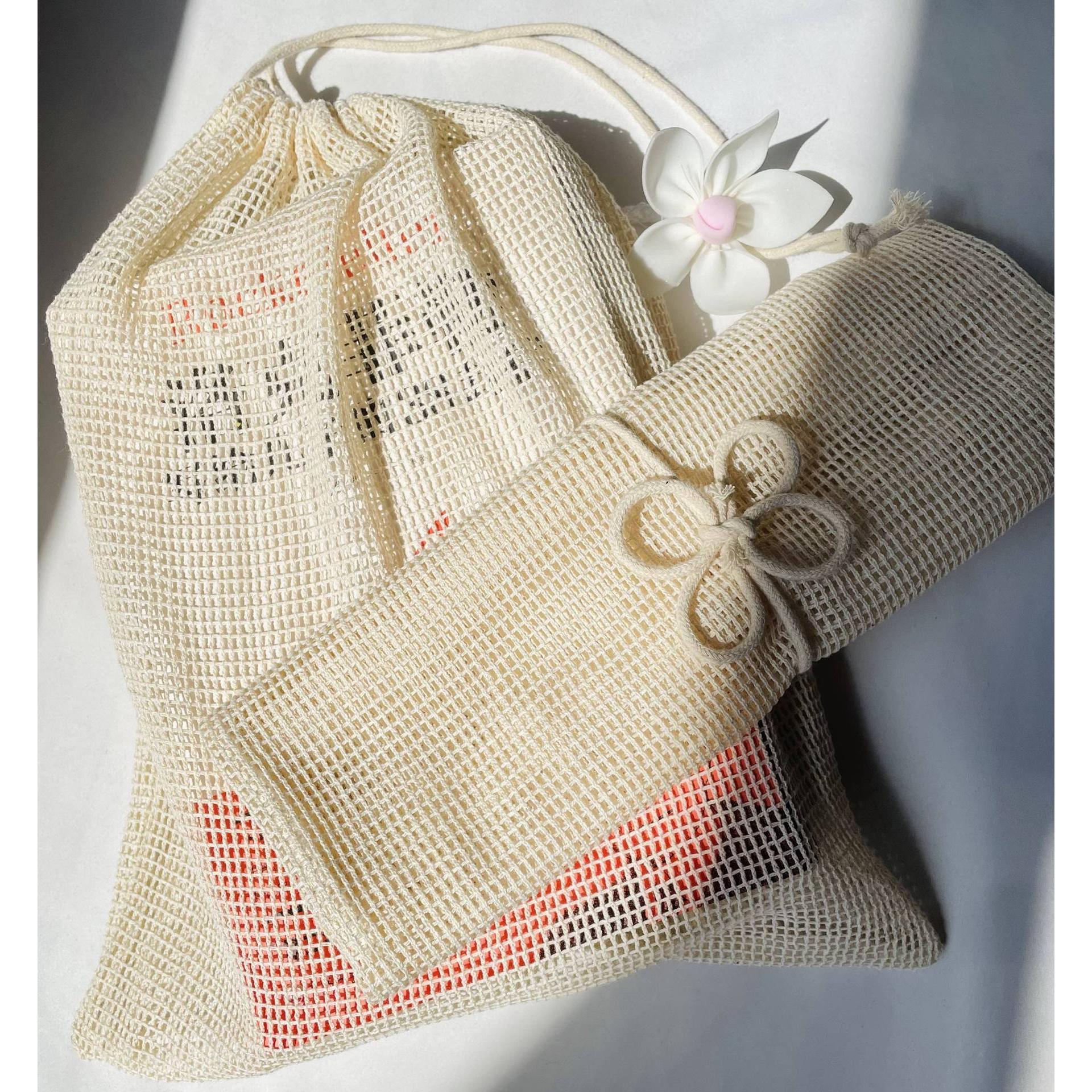 工廠直銷可降解單抽棉網(wǎng)袋收納超市購物棉布袋跨境亞馬遜熱銷龍佳OEM代加工