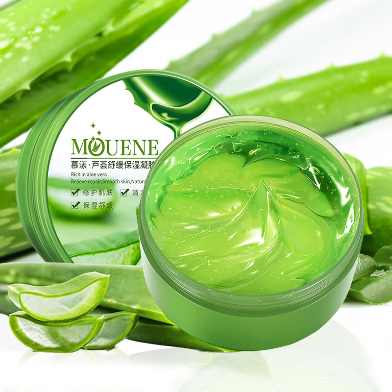 慕漾蘆薈膠300g補(bǔ)水保濕控油修護(hù)清爽滋潤(rùn)面霜廠家直銷OEM代加工