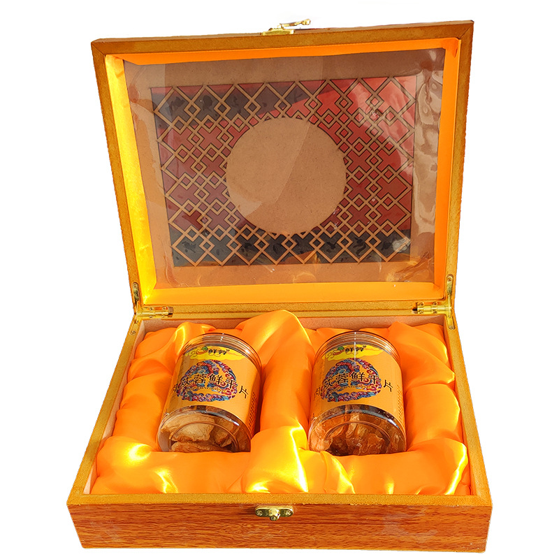 批發(fā)阿拉善肉蓯蓉鮮干精選片春節(jié)禮品盒送禮佳品200克贈手袋OEM代加工