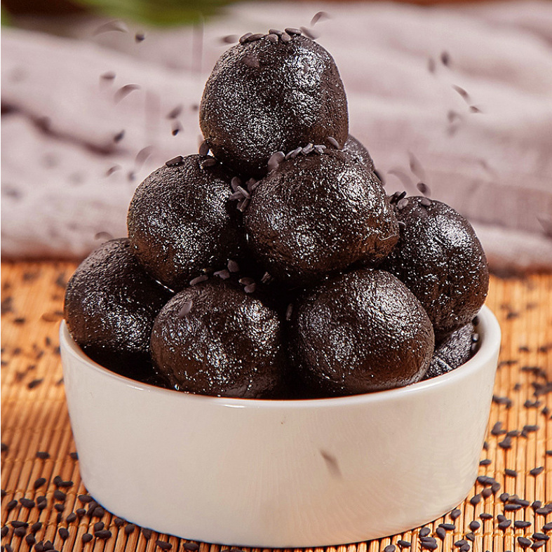 黑芝麻丸正品108g手工熟黑芝麻球零食男女 可批發(fā)代理代發(fā)OEM代加工