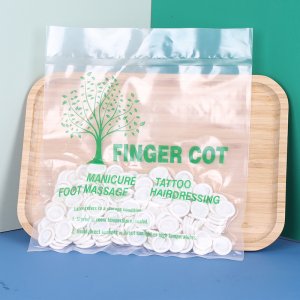 一次性乳膠手指套無粉無塵白色手指套利潤(rùn)豐厚市場(chǎng)廣闊